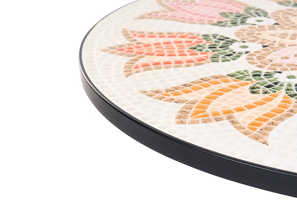 Masă de grădină SETTALA 60 cm 60 cm Metal Multicolor_1155826