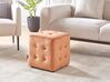 Velvet Pouffe Orange WISCONSIN_926904