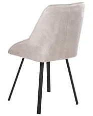 Set of 2 Dining Chairs TERLTON Velvet Light Beige_1041270