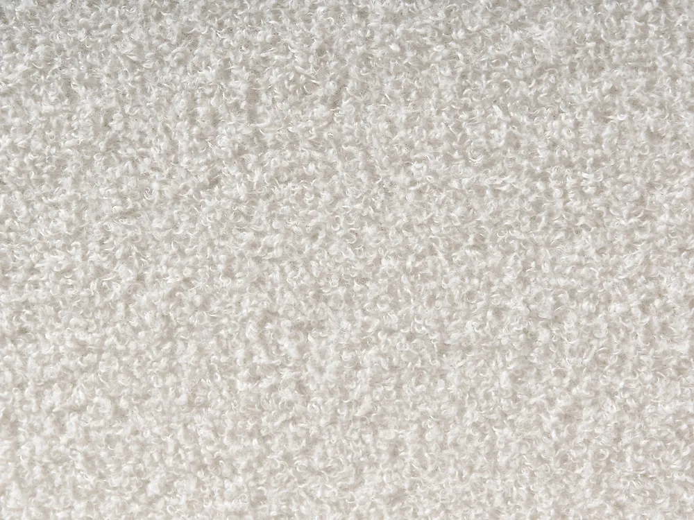 Bett mit Stauraum ohne Kopfteil DINAN Bouclé Cremeweiß 120 x 200 cm_1188209