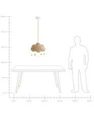 Lampadario nuvola ONON Rattan Naturale_997739