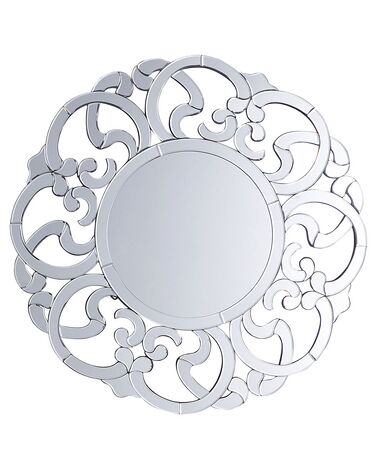 Specchio da parete in argento ⌀ 70 cm MORNAIX