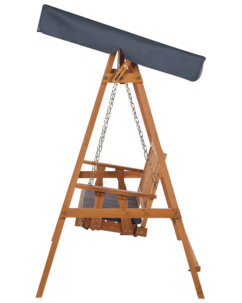 Patio Swing FIBBIALLA Spruce Wood Brown_958725