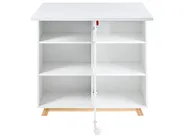 Szafka z funkcją biurka FLOMOT 80 cm 40/80 cm Składane Biały_1054044