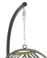 Hanging Chair with Stand GODRANO Metal Grey_1146533