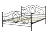Kovová postel 140 x 200 cm černá LYRA_817956