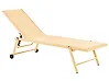 Sun Lounger PORTOFINO Reclining Metal Yellow