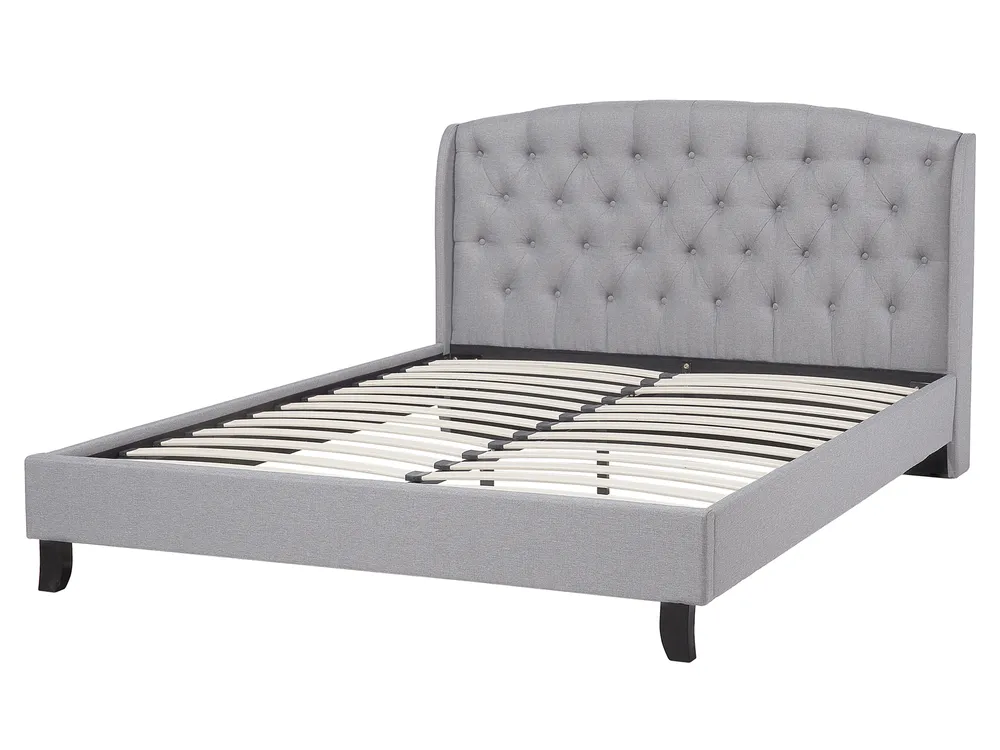 Bed Fabric BORDEAUX 160 x 200 cm (EU King Size) Light Grey_694850