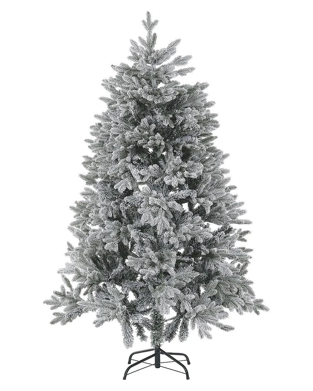 Künstlicher Weihnachtsbaum mit Schnee FORAKER 180 cm Weiß