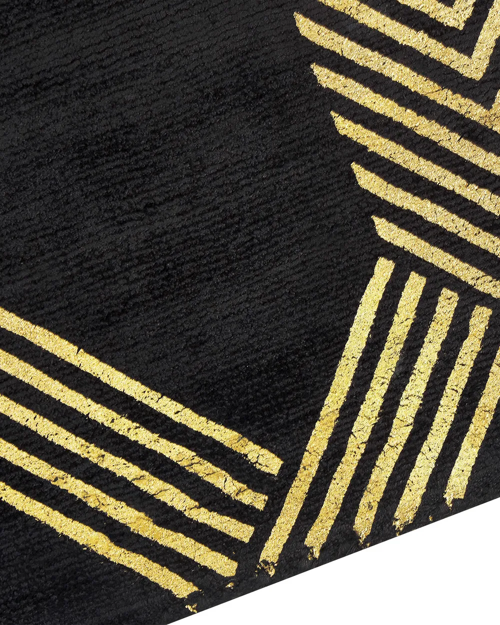 Vloerkleed VEKSE Zwart 160 x 230 cm Viscose