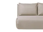 Sofa Bed 2 Seater ROROS Faux Linen Beige_1038909