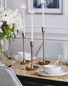 Set of 3 Candlesticks Gold LIWUNG_849145