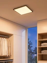 Plafonnier à LED TIVORA Avec télécommande Avec variateur Noir_1167885