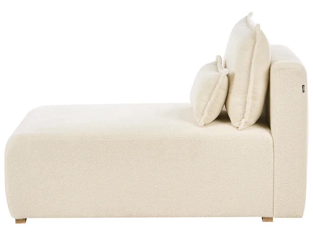 Chaise longue NERBO Bouclé Bianco sporco_1033760