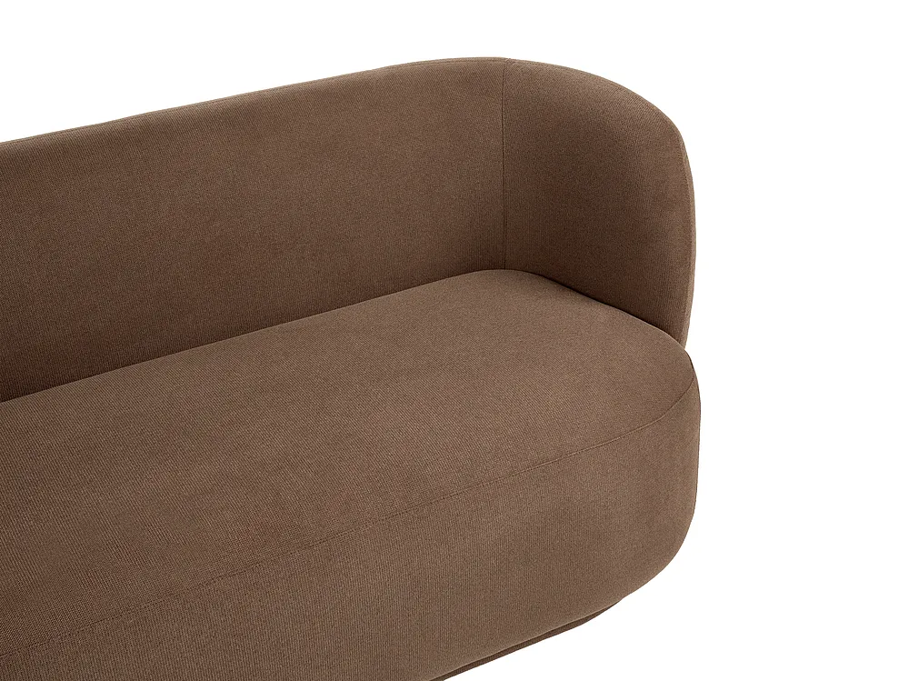 Sofa 3 Seater MELLOSA Fabric Brown_1197343