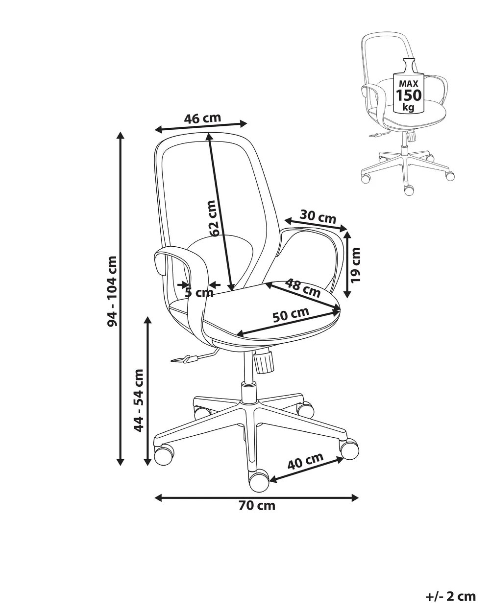 Office Chair FOAMA Grey_1050911