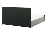 Ottoman Bed ROCHEFORT Velvet Grey 140 x 200 cm (EU Double)_786507