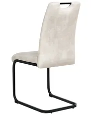 Set of 4 Dining Chairs CISCO Fabric Light Beige_1006498