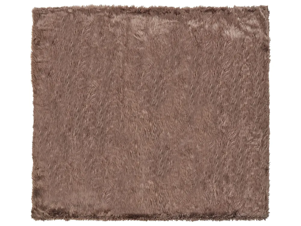 Narzuta na łóżko DELICE 200 x 220 cm Brązowy_915725