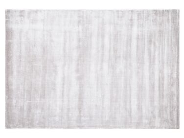 Tappeto viscosa grigio chiaro 140 x 200 cm GESI II