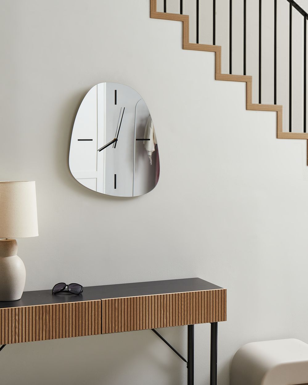 Wall Clock ALMANSA  45 cm Silver