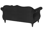Sofa 2 personers SKIEN II Velour Sort_1161636