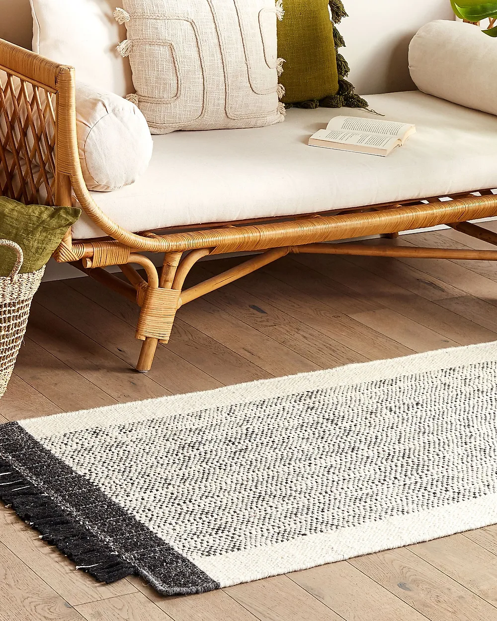 Rug KETENLI White 80 x 150 cm Wool_1179736