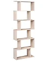 6 Tier Bookcase VALDOSA 190 cm Light Brown