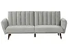 Sofa Bed 3 Seater VIMMERBY Velvet Light Grey