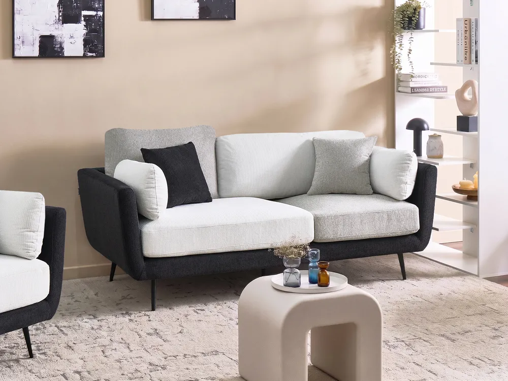 Sofa 3 Seater BOLGA Fabric Black