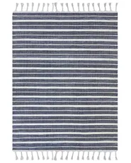 Tappeto BADEMLI Blu scuro 160 x 230 cm_846576
