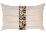 Set of 2 Decorative Cushions BELLE 30 x 50 cm Velvet Light Beige Solid_1168720