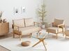 Conjunto de sala de estar de tela beige ASKER _932663