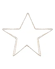 Lot de 2 décorations de Noël LED ITALLA 30/38 cm Étoile Doré_1163741