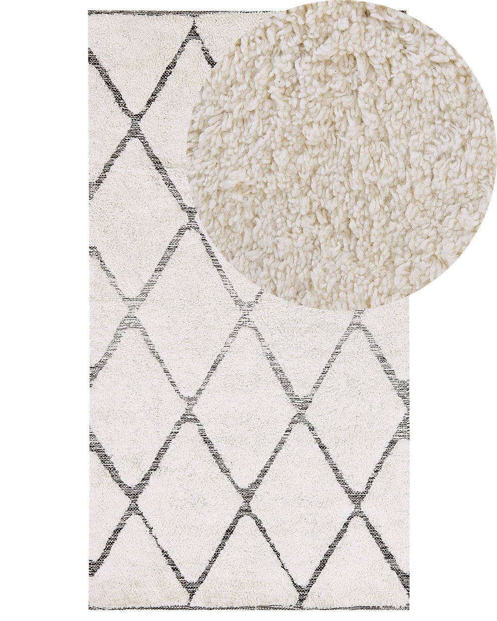 Tappeto PENDIK Beige chiaro 80 x 150 cm Cotone