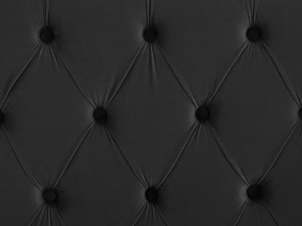 Bed Velvet LUBBON 160 x 200 cm (EU King Size) Black_832376