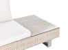 Set da giardino rattan bianco sporco 5 posti LANCIANO_930949