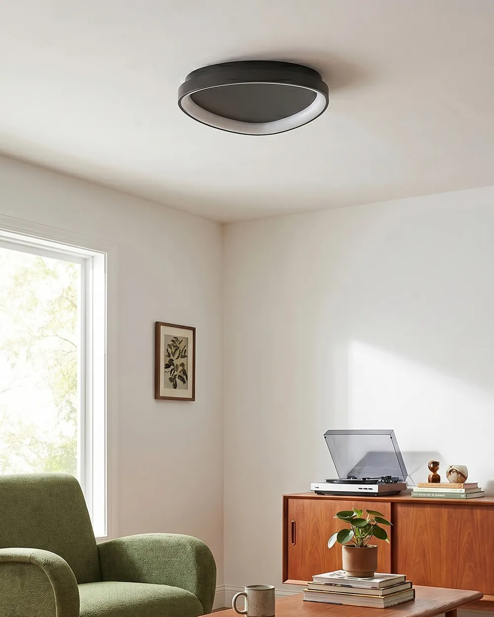 LED Ceiling Lamp NANDING Metal Black_824619
