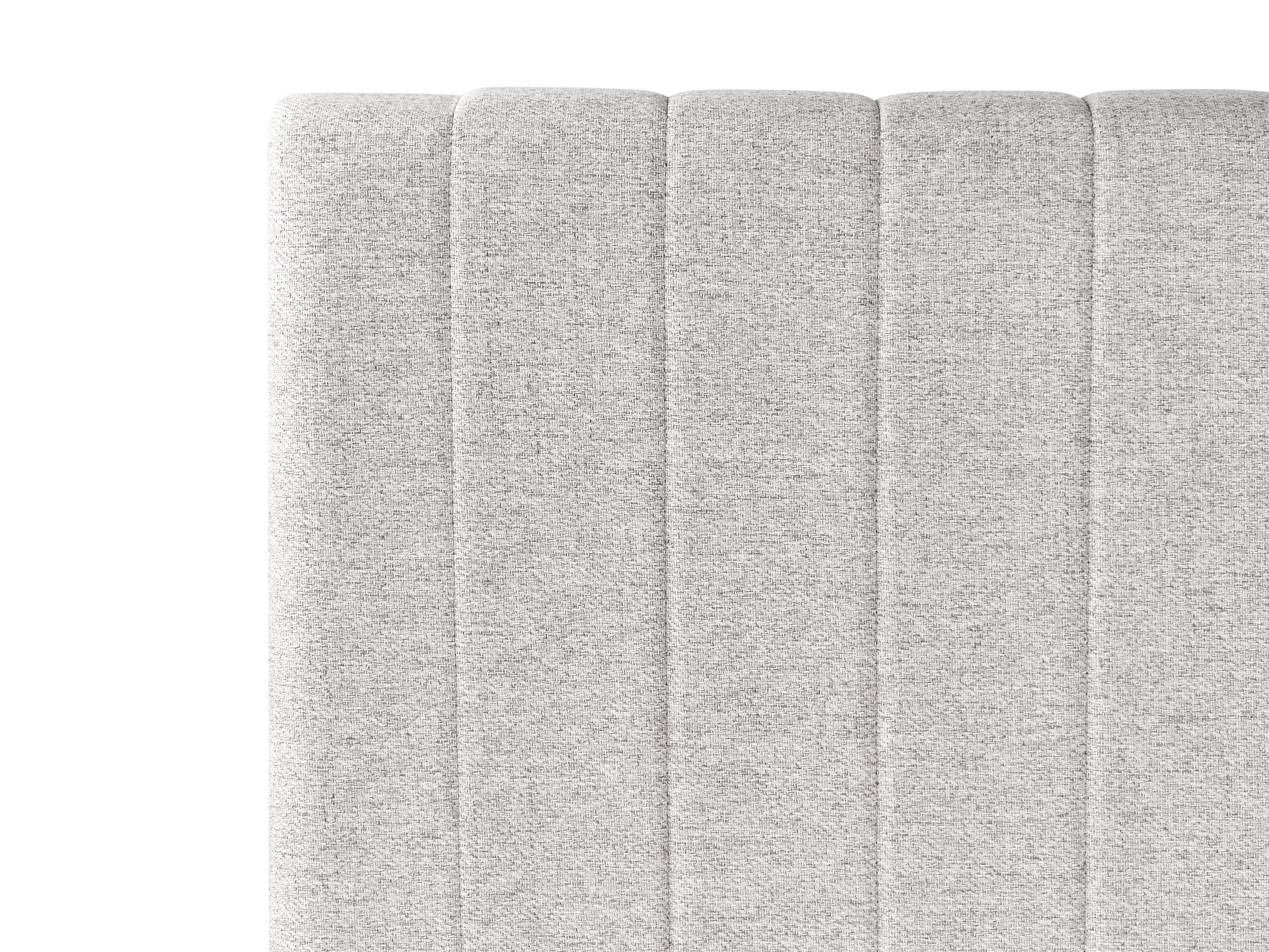 Divan Bed Fabric COUNTESS 120 x 200 cm (EU Small Double) Light Grey_1054525