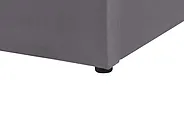 Letto contenitore LUBBON Velluto Grigio 140 x 200 cm_833597