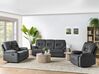 Fabric Manual Recliner Living Room Set Grey BERGEN II_934058