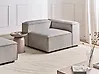 Module d'angle ARDAL Velours côtelé Taupe Côté droit