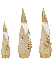 TENNILA 23/31/32 cm Babbo Natale Oro_1175496