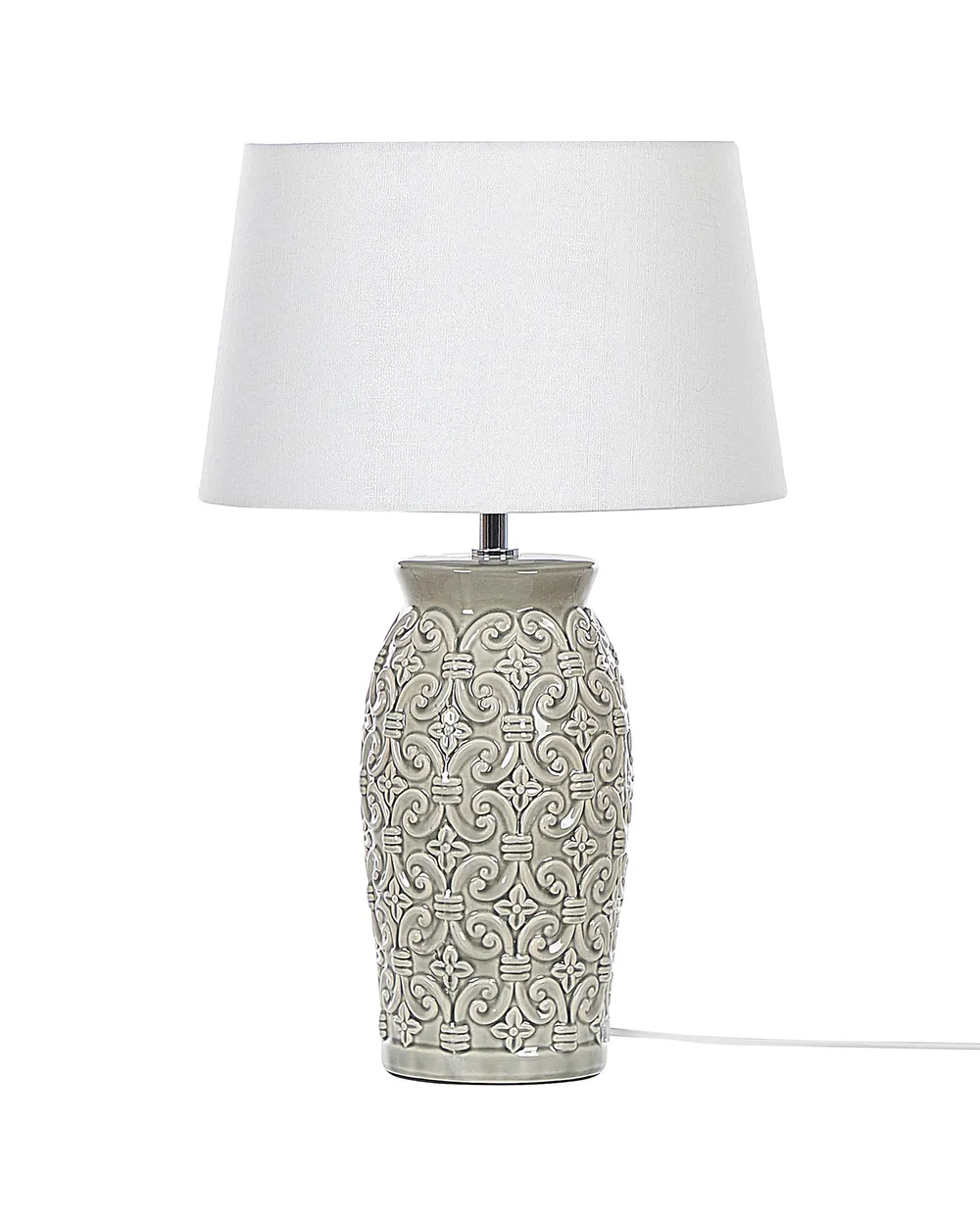 Lampada da Tavolo, Princess, Vetro e Metallo, Bianco, 10x13cm | Leroy Lampada da Tavolo, Princess, Vetro e Metallo, Bianco, 10x13cm | Leroy