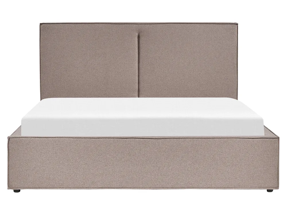 Ottoman Bed MOISSAC Fabric Taupe 160 x 200 cm (EU King Size)_873921