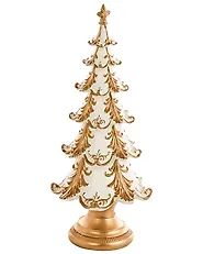 Set di 2 decorazioni natalizie HEISKA 30/42 cm Albero di Natale Oro_1175608