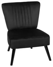 Armchair VAASA Velvet Black_719826