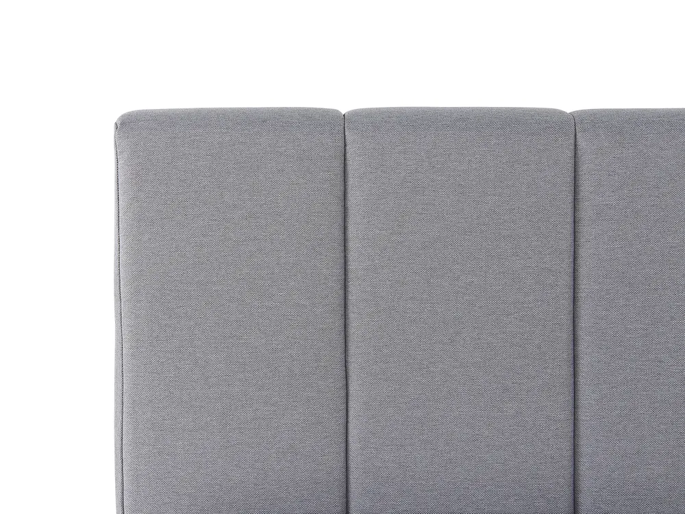 Ottoman Bed DREUX Fabric Light Grey 180 x 200 cm (EU Super King)_793246