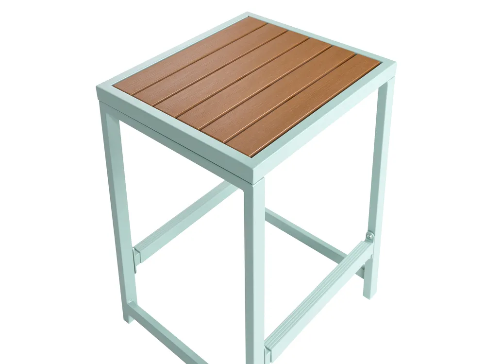 Outdoor Kitchen Set with Sink AVETRANA Light Green Metal_1079386
