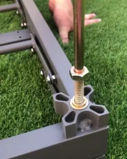 Set di divani angolari da giardino 6 posti FORANO Metallo Grigio_1171957